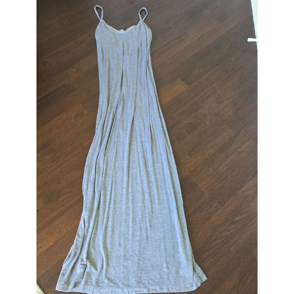Fabletics Heather Gray Spaghetti-Strap Maxi Dress